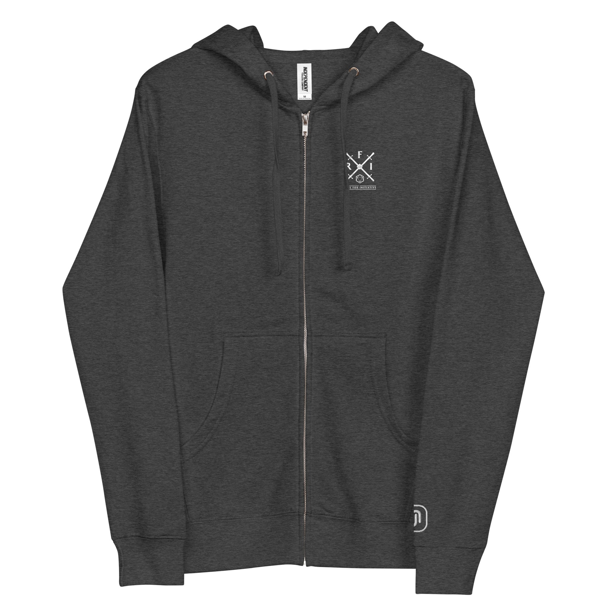 Hoodie Front Grey